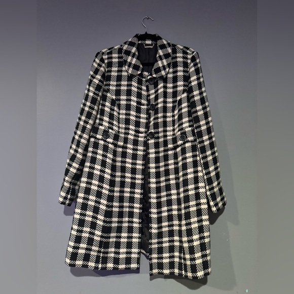 Apt. 9 Monochrome Check Trench Coat - Picture 11 of 12